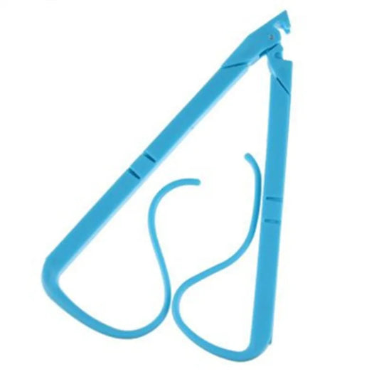 Creative Foldable Blue/Pink Plastic Book Page Stand – Anti-Autoturn Bookmark Clip